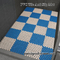 Половой коврик 20CM Bathroom выскальзывания голубой белой комнаты сауны анти-