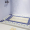 Полового коврика PVC выскальзывания 45CM*74CM циновка ванны анти- босоногая 10MM мягкая для внутренней ванны